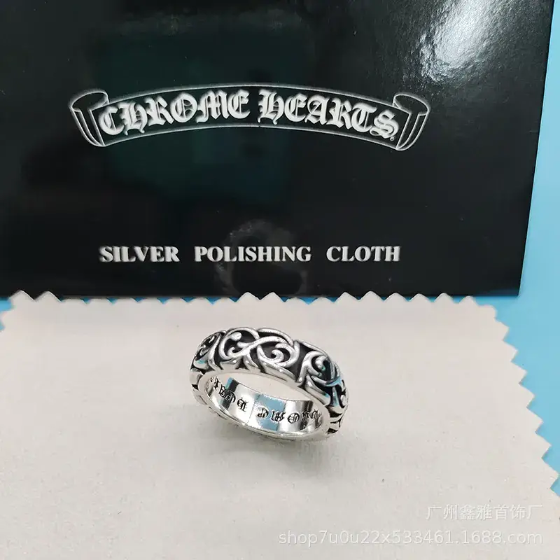 S925 Silver Polishing Ring for Men Women Retro Cross Design - Image 6