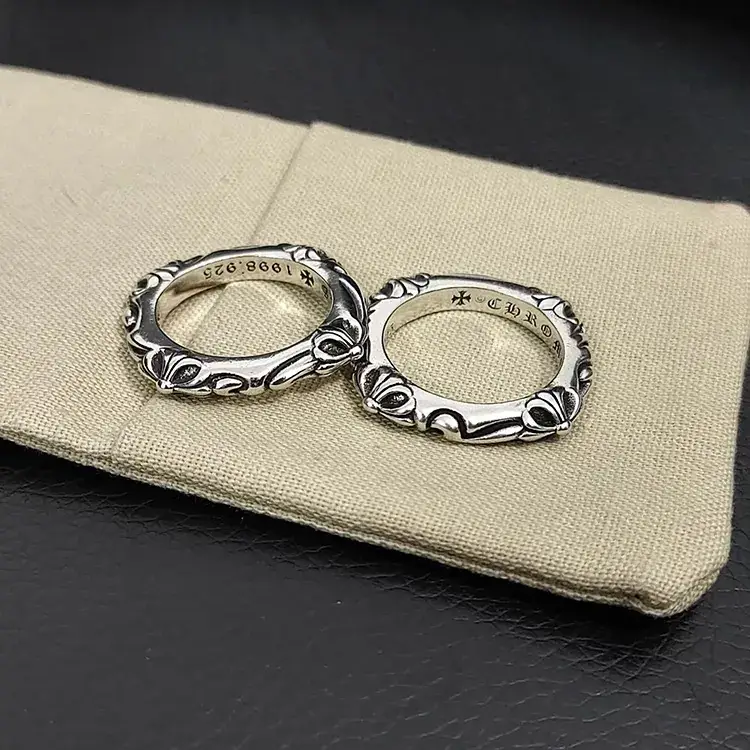 S925 Silver Polishing Ring for Men Women Retro Cross Design - Image 8