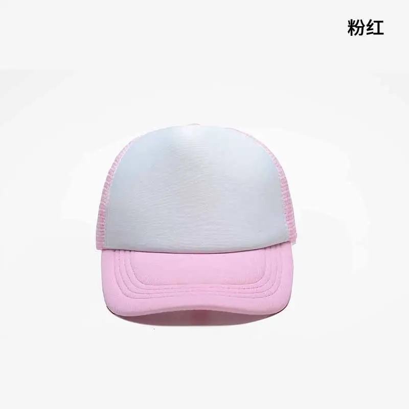 Children's Pink Mesh Travel Cap with Logo - Image 3