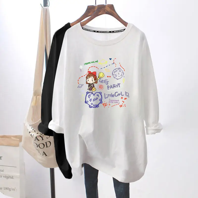 Pregnant Women's White Graphic T-Shirt All Season