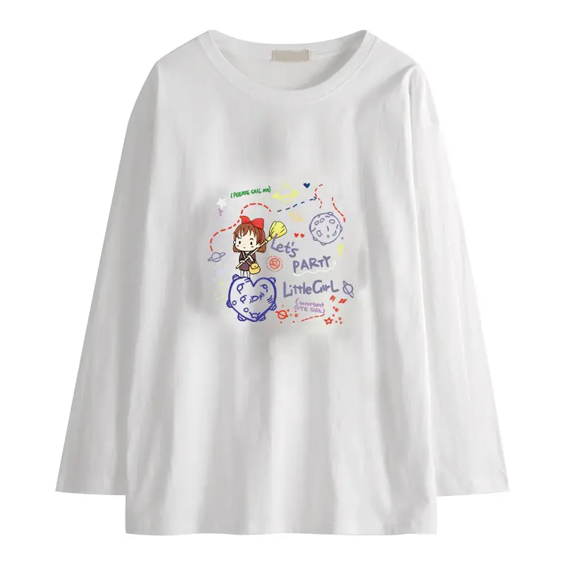 Pregnant Women's White Graphic T-Shirt All Season