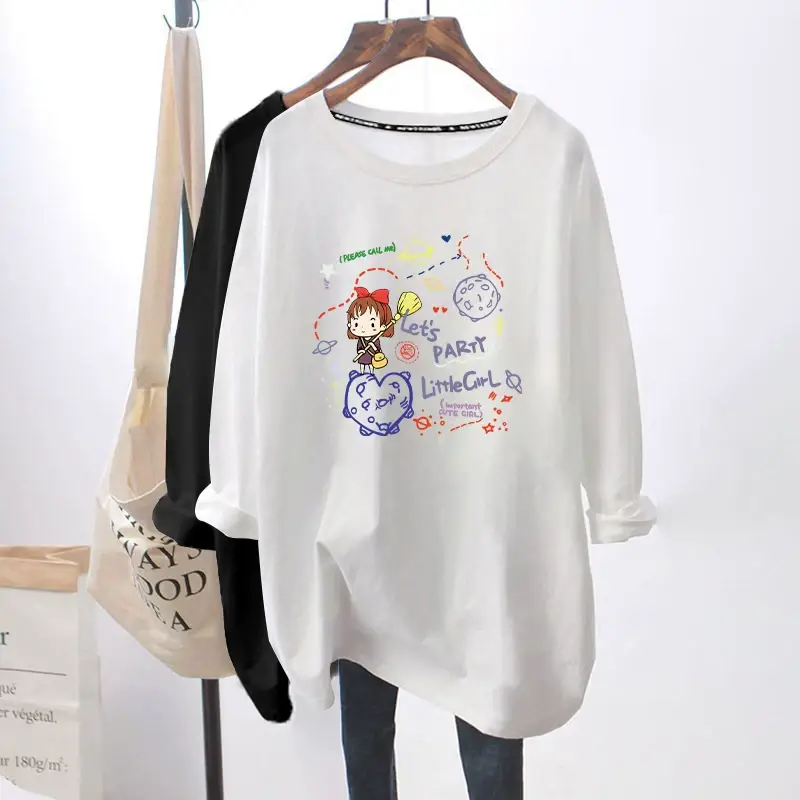 Pregnant Women's White Graphic T-Shirt All Season — feature 11
