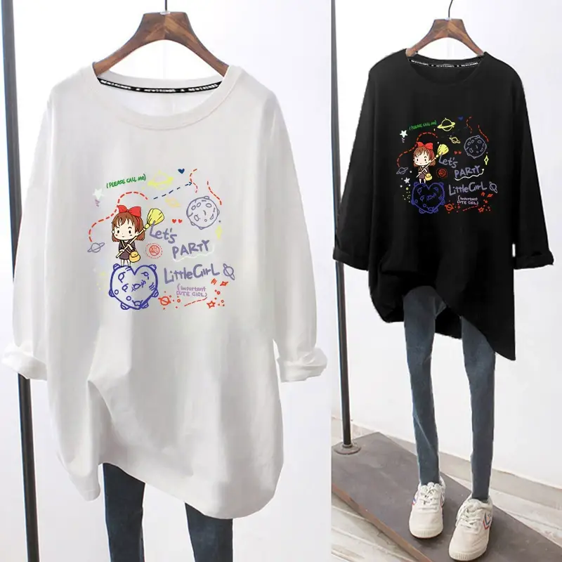 Pregnant Women's White Graphic T-Shirt All Season — feature 6