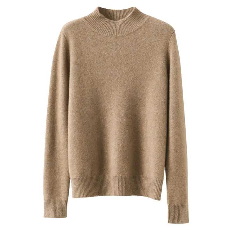Women's Pink Core Spun Half Turtleneck Sweater - Image 23