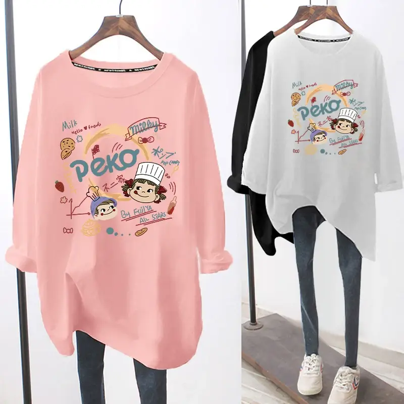 Pink Long Sleeve Breastfeeding Top for Women Spring Autumn — feature 10