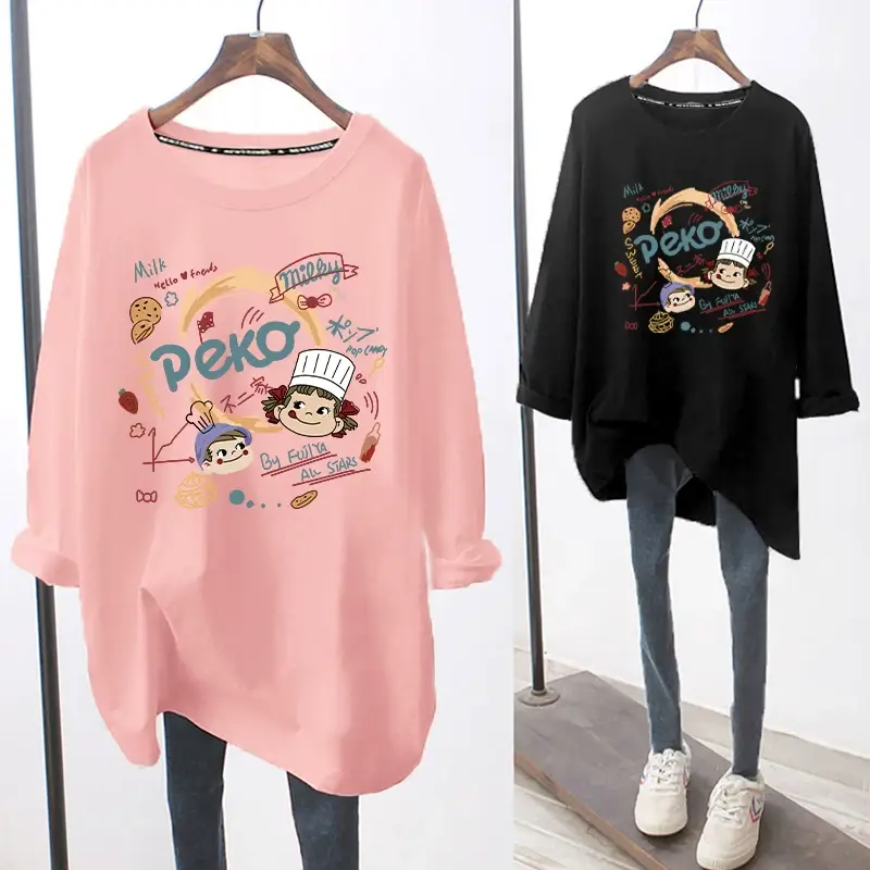 Pink Long Sleeve Breastfeeding Top for Women Spring Autumn — feature 11