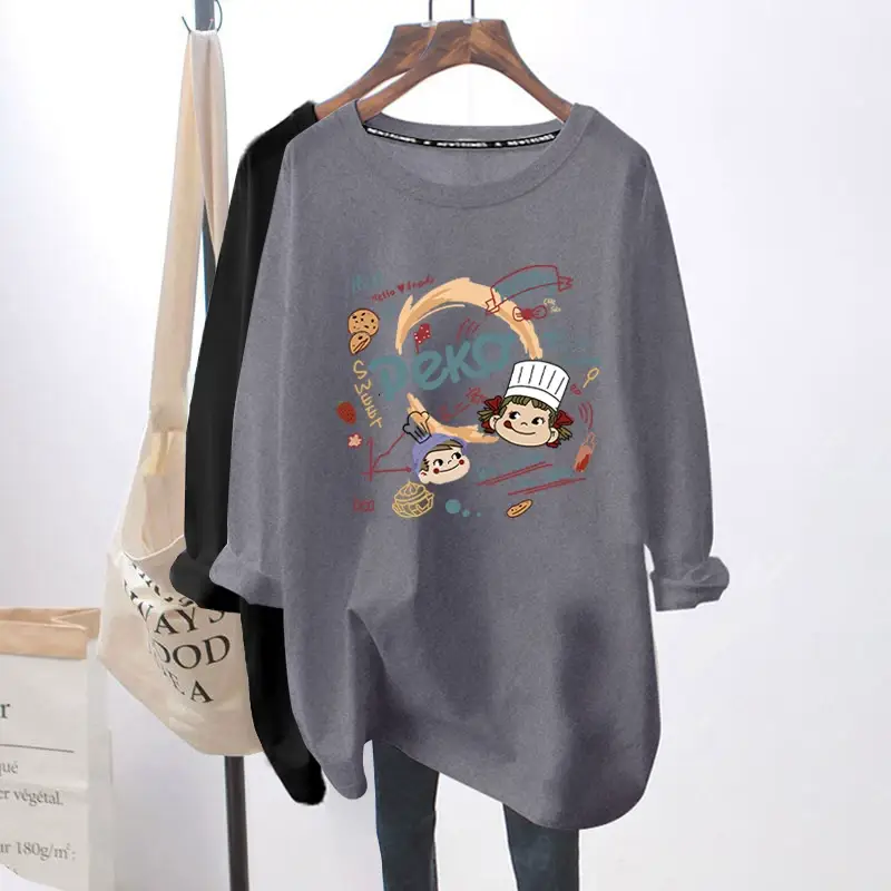 Pink Long Sleeve Breastfeeding Top for Women Spring Autumn — feature 17