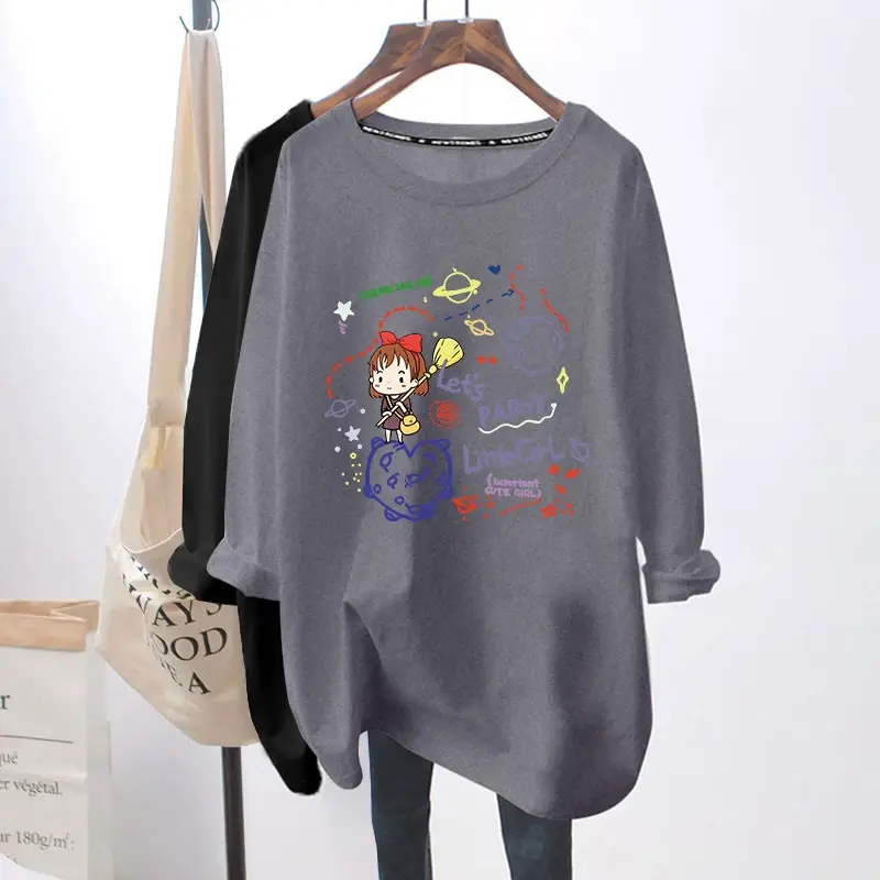 Pink Long Sleeve Breastfeeding Top for Women Spring Autumn — feature 25