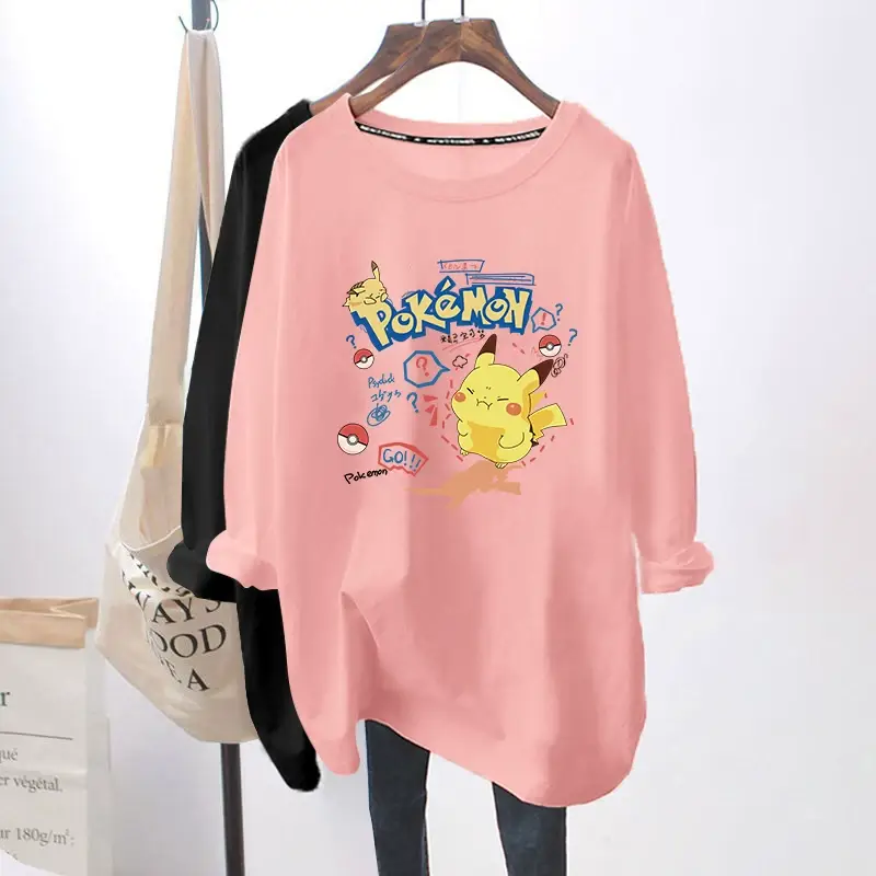 Pink Long Sleeve Breastfeeding Top for Women Spring Autumn — feature 31