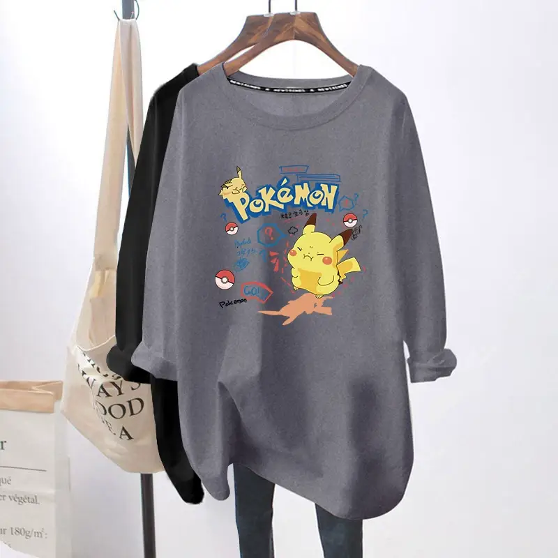 Pink Long Sleeve Breastfeeding Top for Women Spring Autumn — feature 32