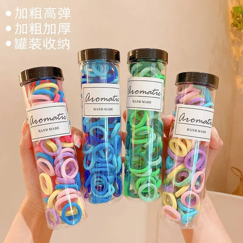 Green Rubber Hair Rings for Girls Summer Hair Accessory - Image 12