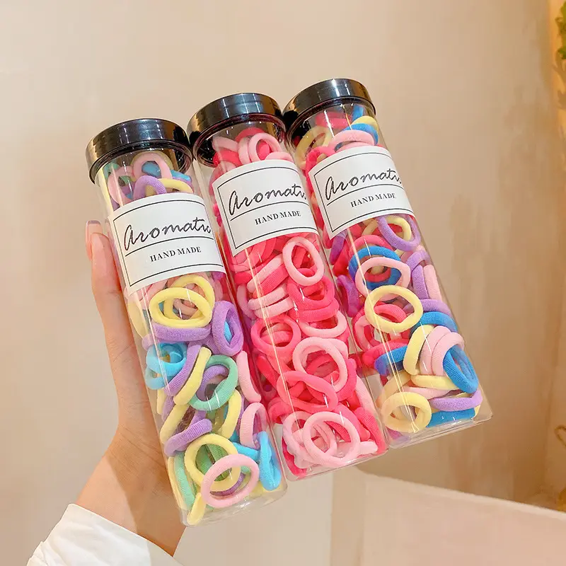 Green Rubber Hair Rings for Girls Summer Hair Accessory - Image 13