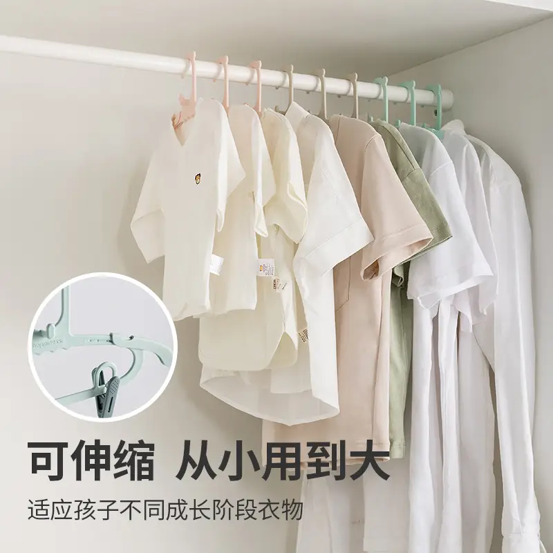 10 Pcs Multi-Functional Retractable Hanger for Baby & Kids - Image 12