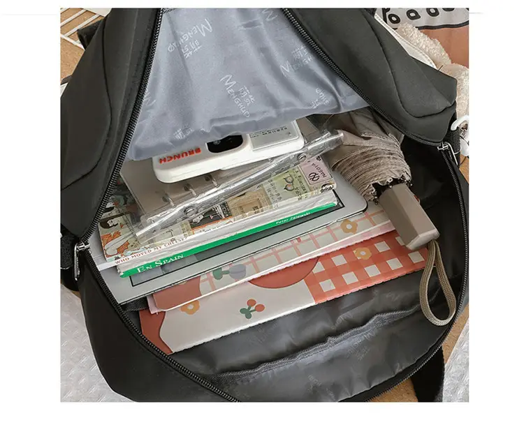 2022 New Korean Style Blue Canvas Messenger Bag for Girls — feature 35