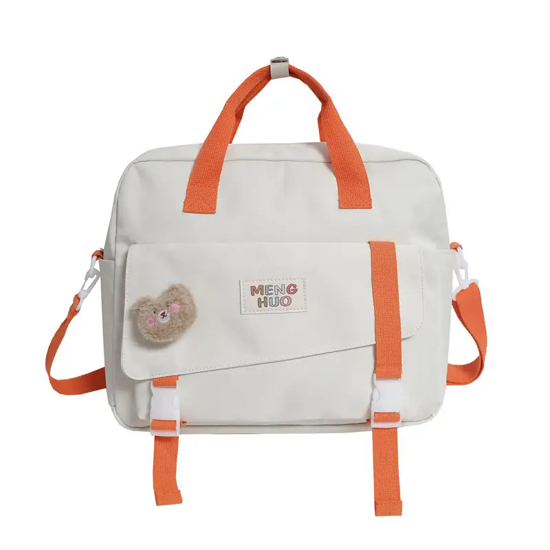 2022 New Korean Style Blue Canvas Messenger Bag for Girls - Image 4