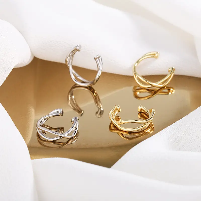 Minimalist Korean Ear Cuffs Pure Silver 925 Non-Pierced - Image 5