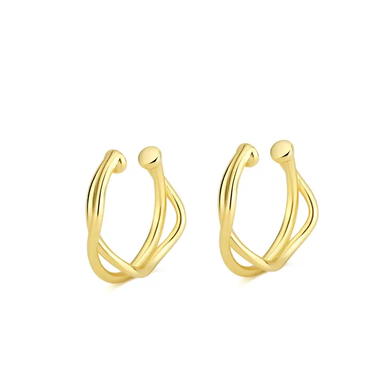 Minimalist Korean Ear Cuffs Pure Silver 925 Non-Pierced - Image 2