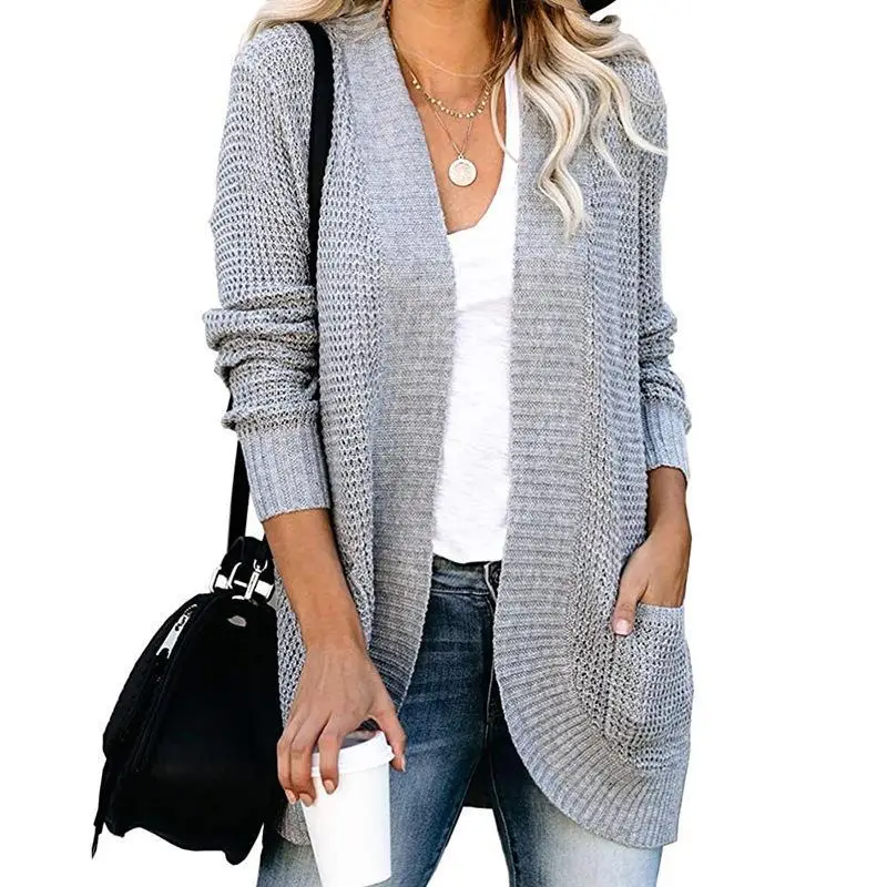 Women's 2025 Cardigan Sweater with Flap Pocket - Image 13