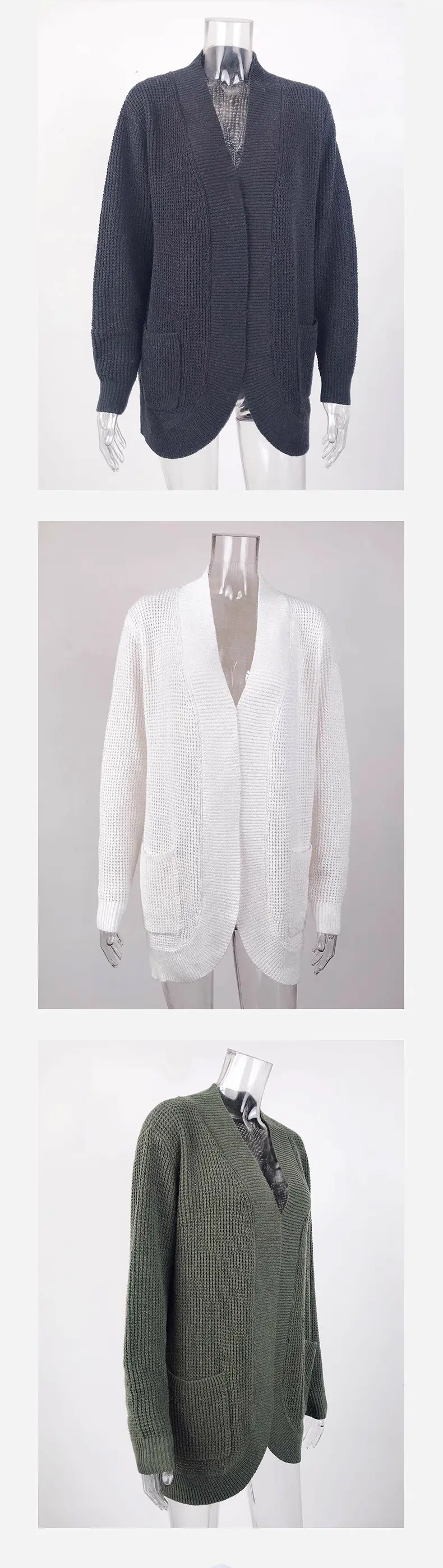 Women's 2025 Cardigan Sweater with Flap Pocket — feature 10