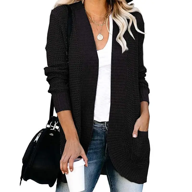 Women's 2025 Cardigan Sweater with Flap Pocket - Image 5