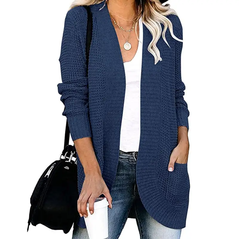 Women's 2025 Cardigan Sweater with Flap Pocket - Image 8
