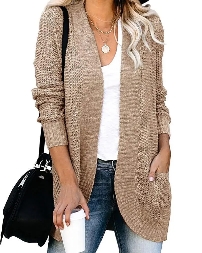 Women's 2025 Cardigan Sweater with Flap Pocket - Image 2