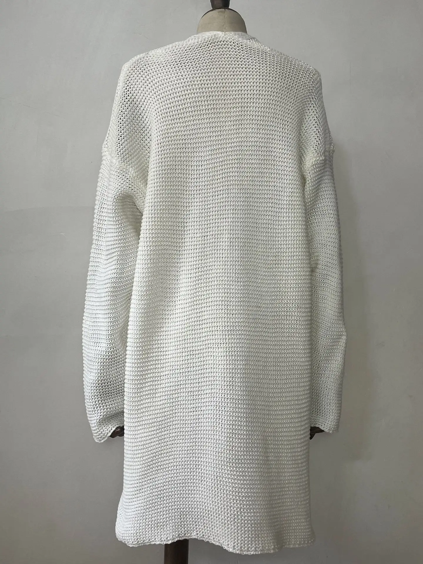 2025 Knitted Cardigan Women's Mid-Length Pure Color — feature 35