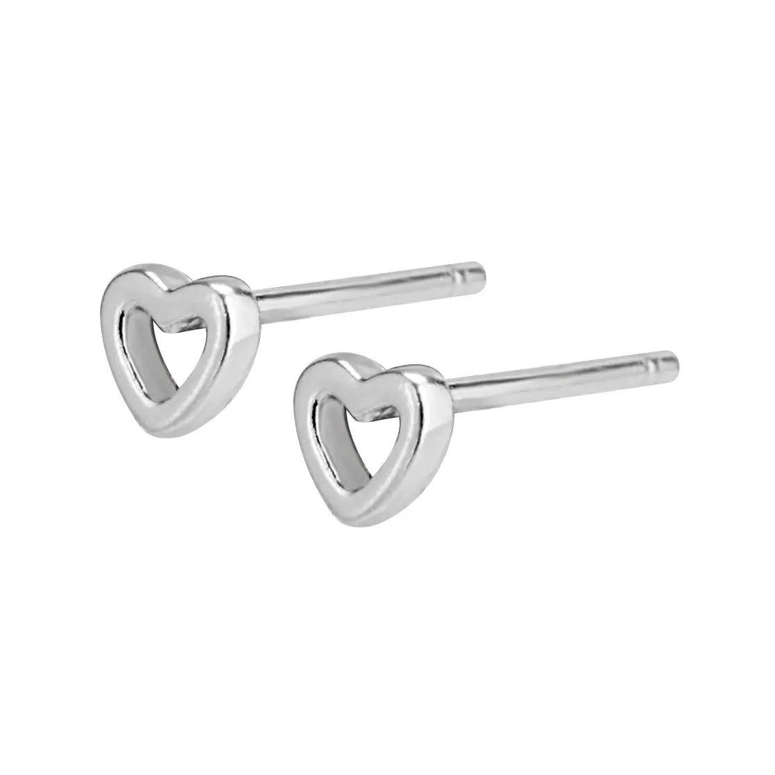 Sterling Silver Heart Earrings for Women - Image 3