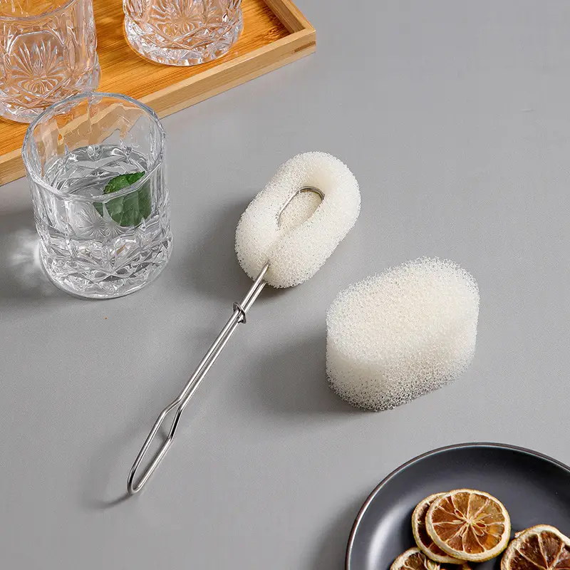 Stainless Steel Honeycomb Cup Brush Long Handle Replaceable - Image 4