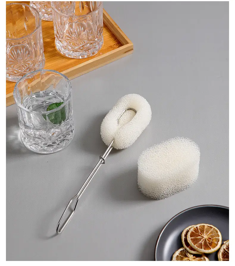 Stainless Steel Honeycomb Cup Brush Long Handle Replaceable — feature 17