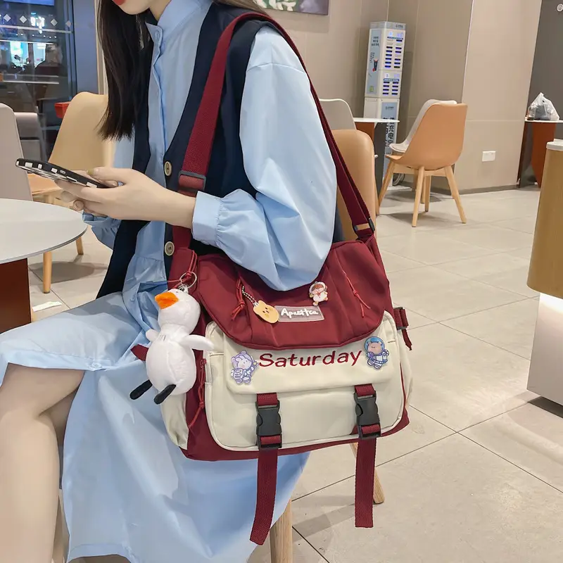 Nylon Crossbody Bag for Girls Large Capacity Fashionable - Image 10