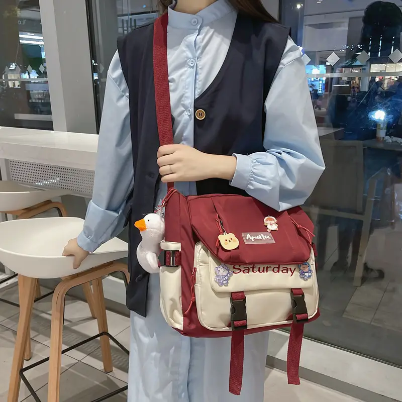 Nylon Crossbody Bag for Girls Large Capacity Fashionable - Image 12