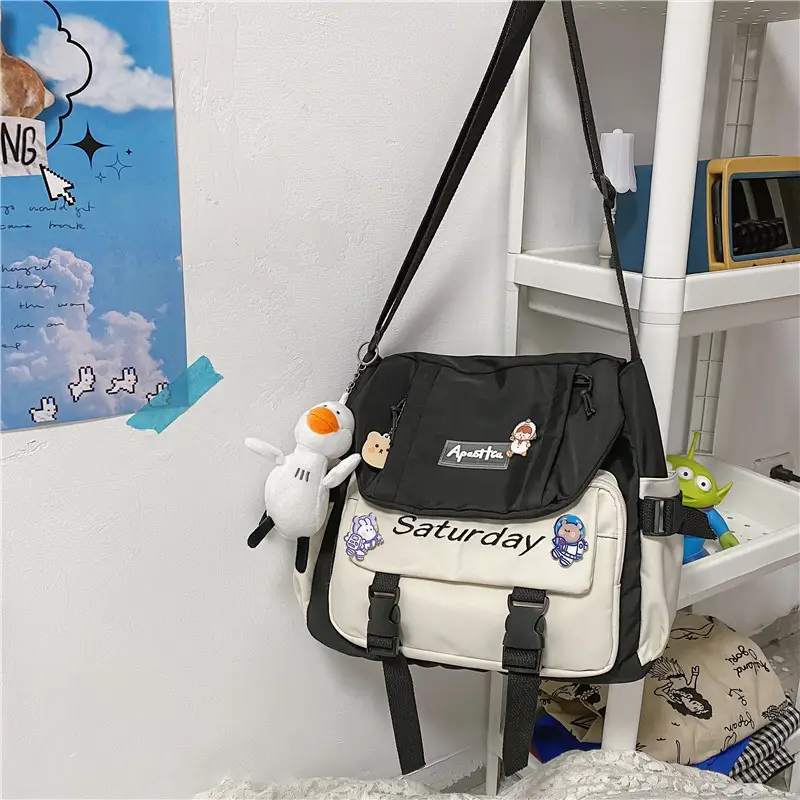 Nylon Crossbody Bag for Girls Large Capacity Fashionable - Image 2