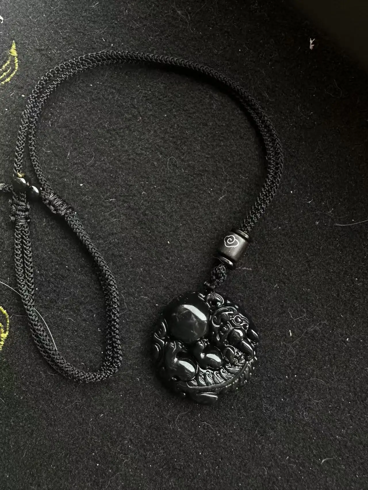 Natural Obsidian Rainbow Eye Ball Pendant for Men