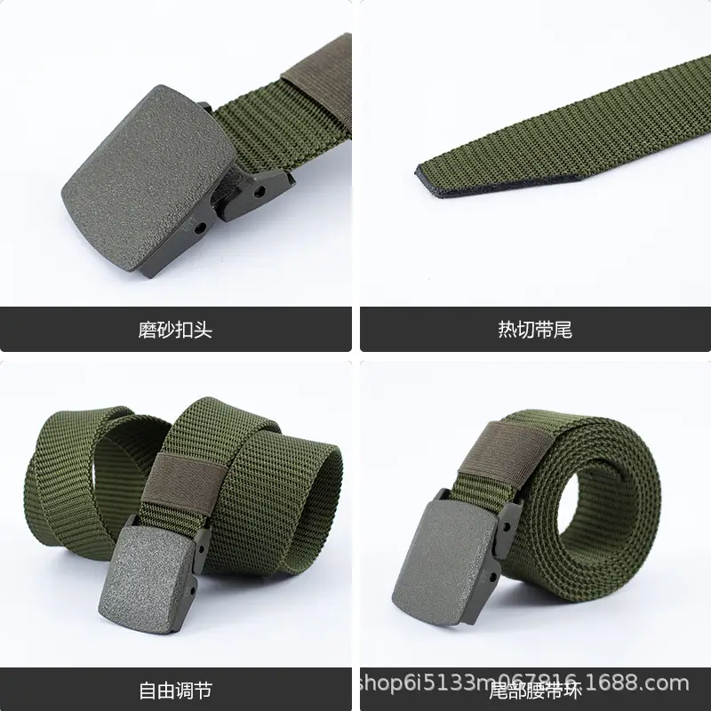 38" Wide Nylon Tactical Belt with Buckle - Image 10
