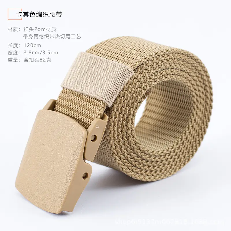 38" Wide Nylon Tactical Belt with Buckle - Image 5