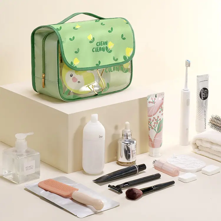 Portable Hook Wash Bag Large Capacity Waterproof Cartoon Cosmetic Travel Convenient Cosmetic Storage Bag — feature 4