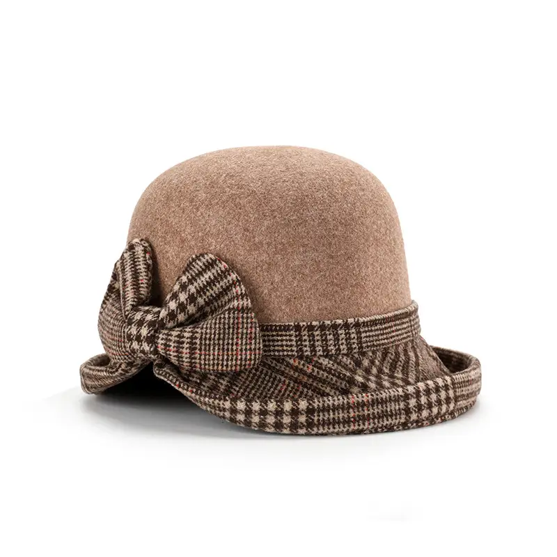 Women's Woolen Bow Hat Autumn Winter Warm - Image 6