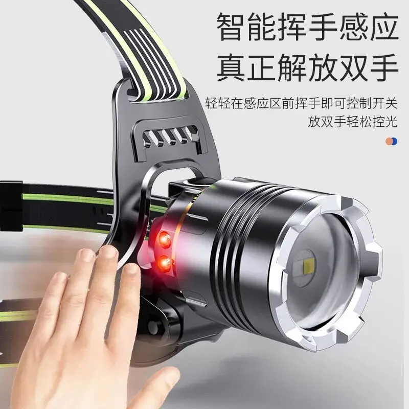 Purple LED Scorpion Headlight Flashlight Outdoor Long-Range - Image 4