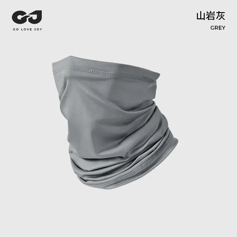 Black Ice Silk Neck Cover with Star Design for Outdoor Riding - Image 8