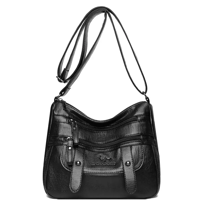 Soft Leather Shoulder Crossbody Bag Purple 2025 - Image 10