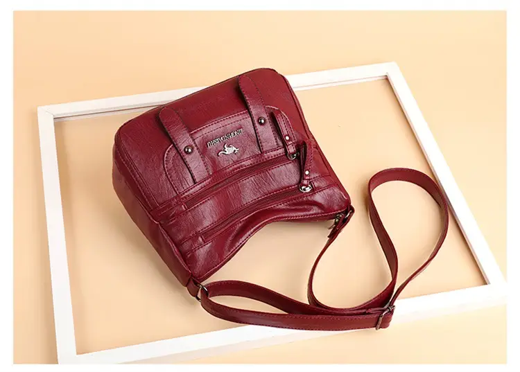 Soft Leather Shoulder Crossbody Bag Purple 2025 — feature 10