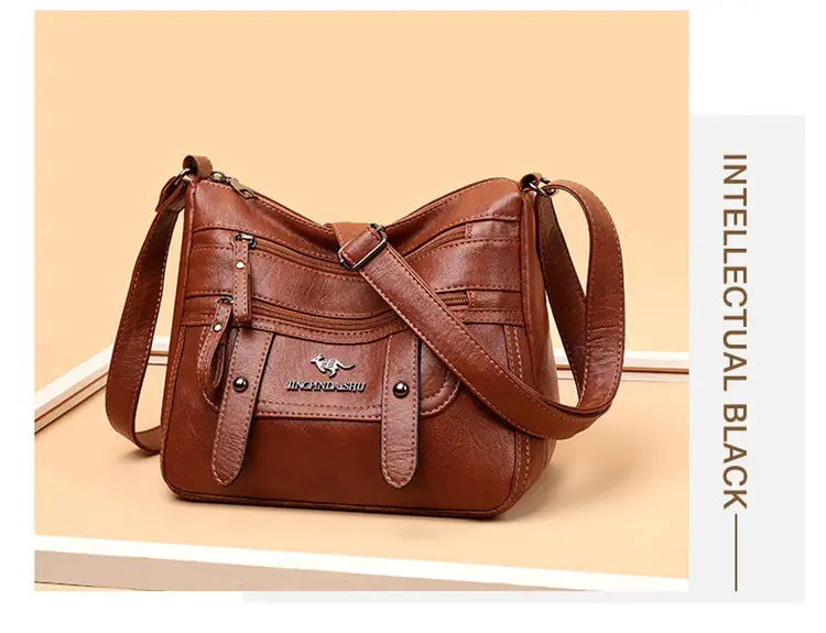 Soft Leather Shoulder Crossbody Bag Purple 2025 — feature 11