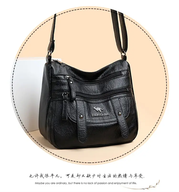 Soft Leather Shoulder Crossbody Bag Purple 2025 — feature 12