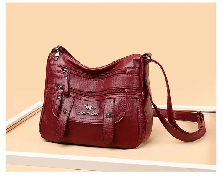 Soft Leather Shoulder Crossbody Bag Purple 2025 — feature 13