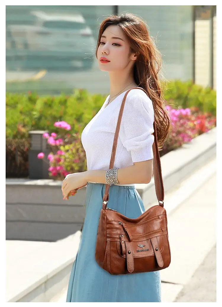 Soft Leather Shoulder Crossbody Bag Purple 2025 — feature 17