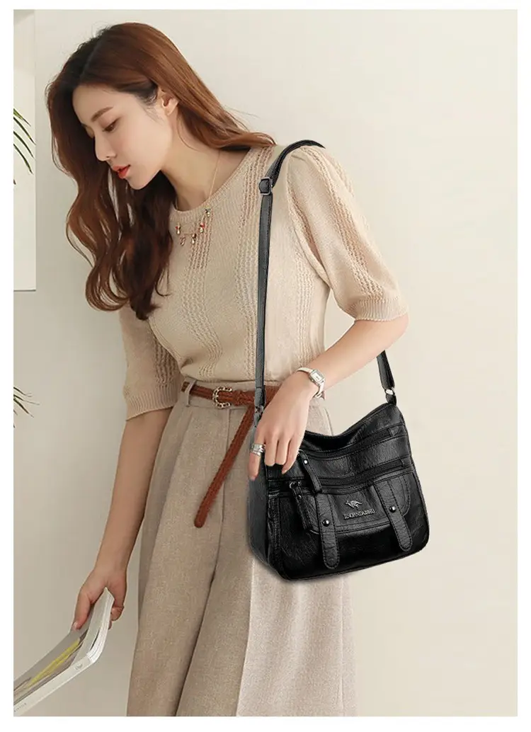 Soft Leather Shoulder Crossbody Bag Purple 2025 — feature 19