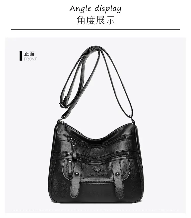 Soft Leather Shoulder Crossbody Bag Purple 2025 — feature 20