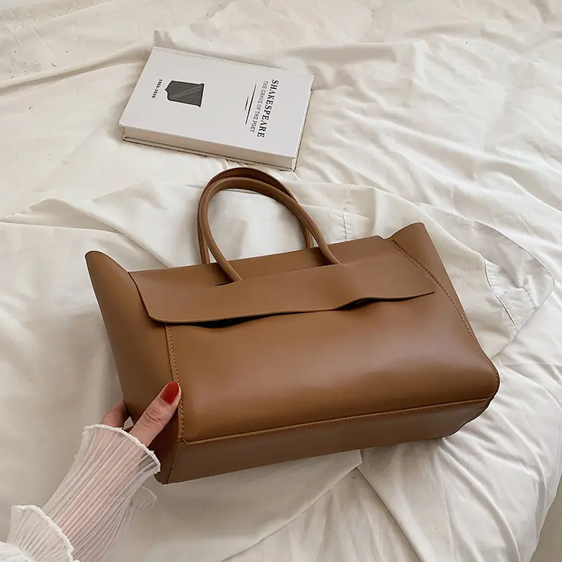 Women's Cross-Border Leather Tote Bag Brown 2025 - Image 4