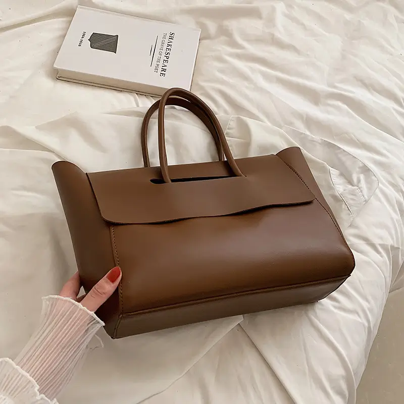 Women's Cross-Border Leather Tote Bag Brown 2025 - Image 5